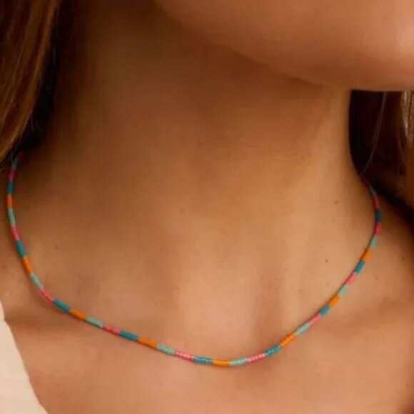 Gorjana Jewelry - Gorjana Beaded Gigi Stripe Miami Necklace